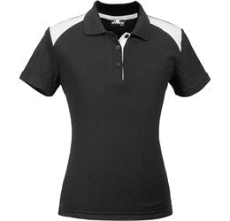 Ladies Apex Golf Shirt-Shirts & Tops-L-Black-BL