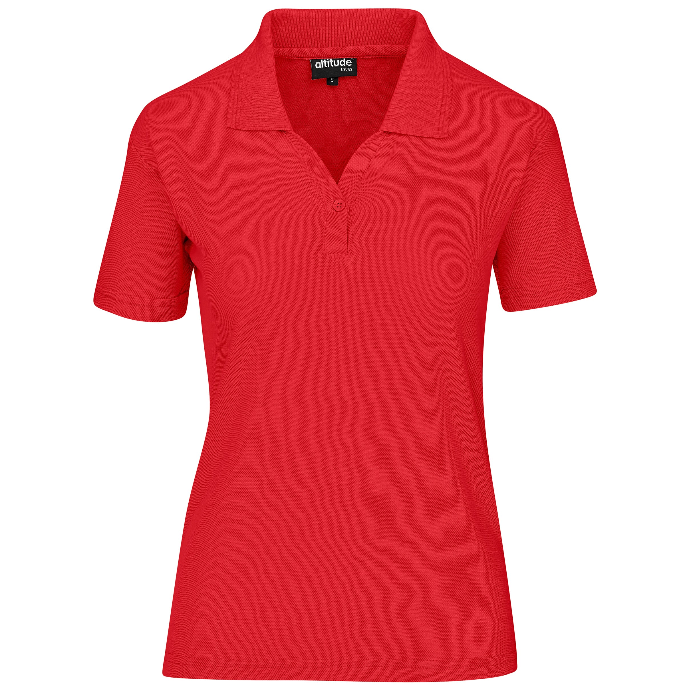 Ladies Basic Pique Golf Shirt L / Red / R