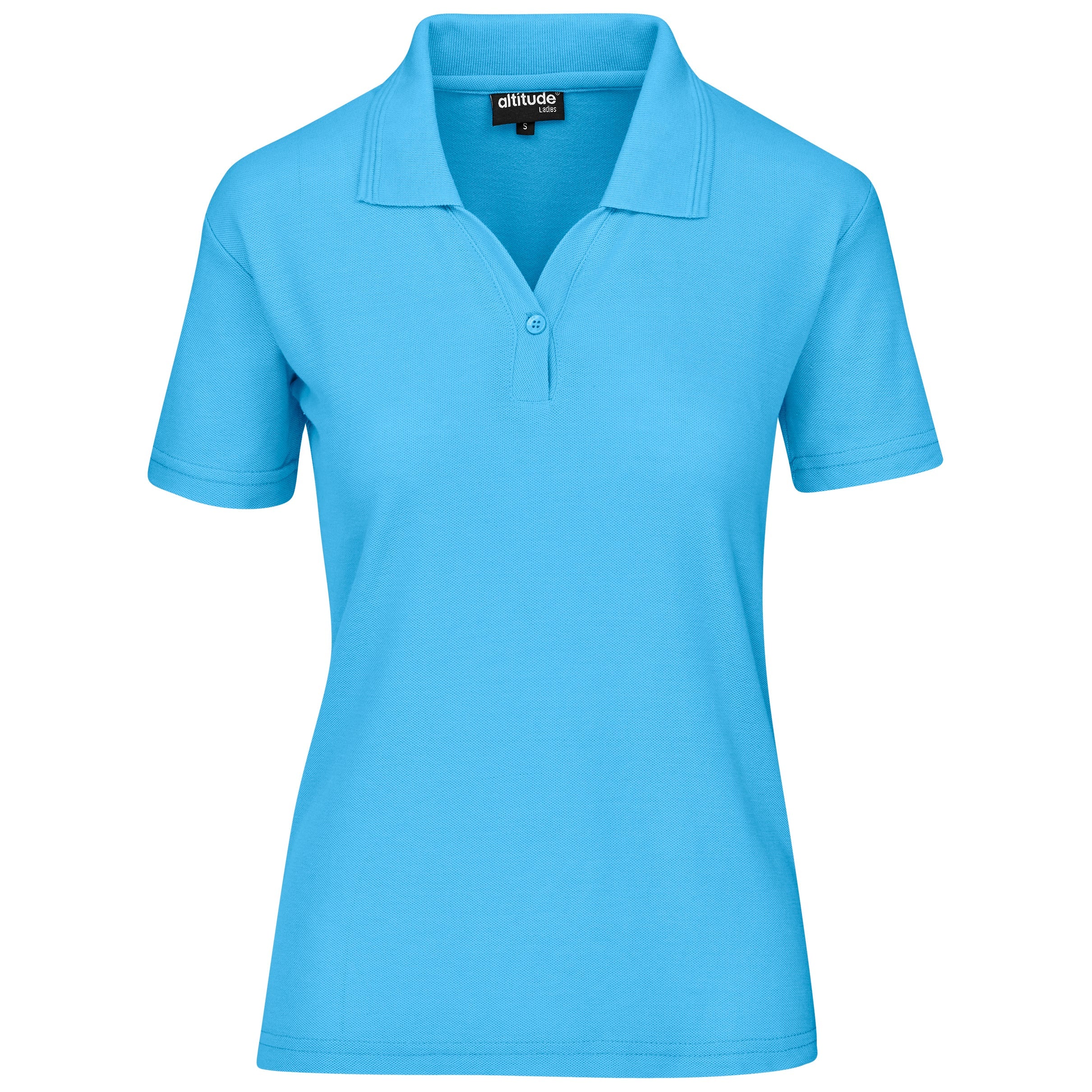 Ladies Basic Pique Golf Shirt L / Cyan / CY