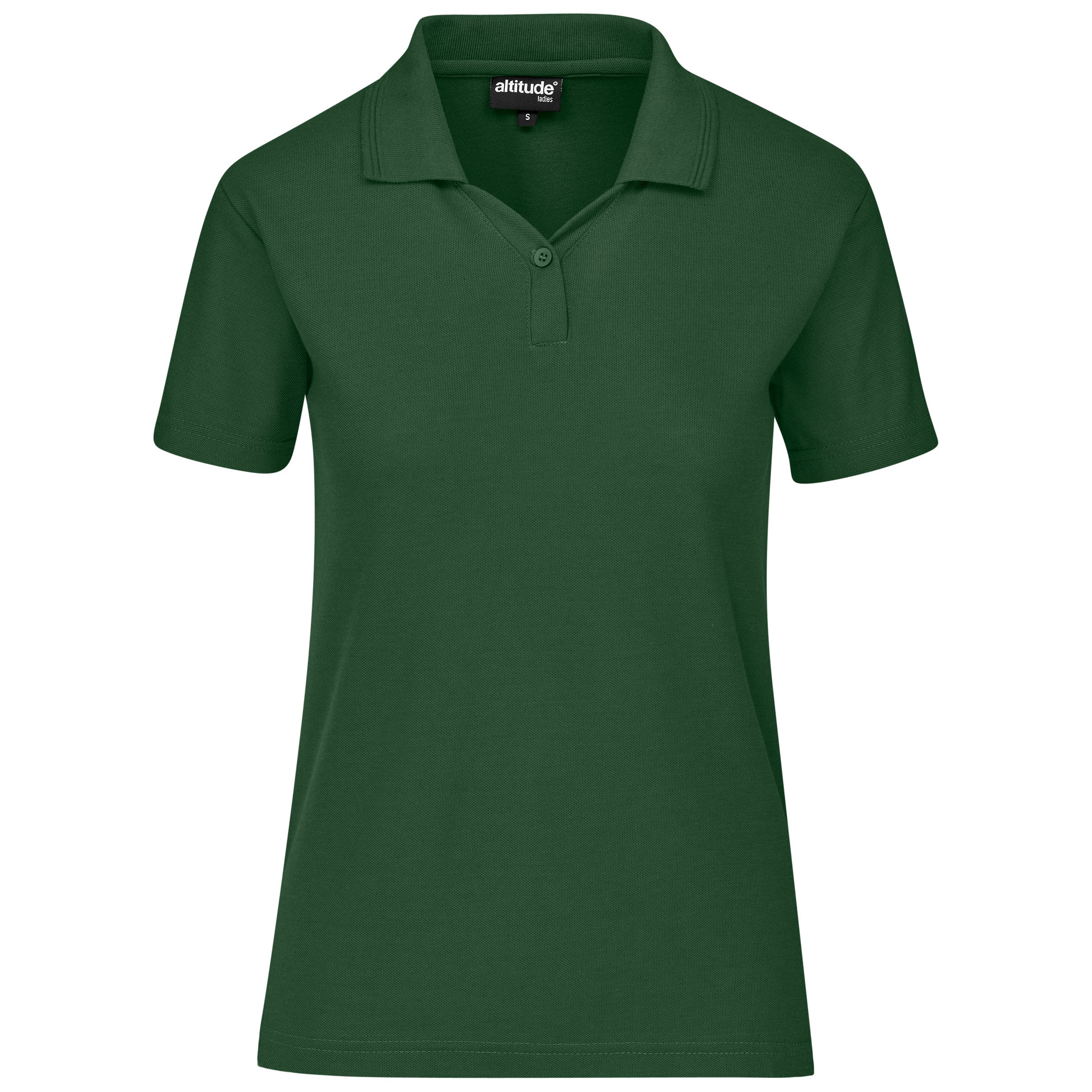Ladies Basic Pique Golf Shirt L / Dark Green / DG1