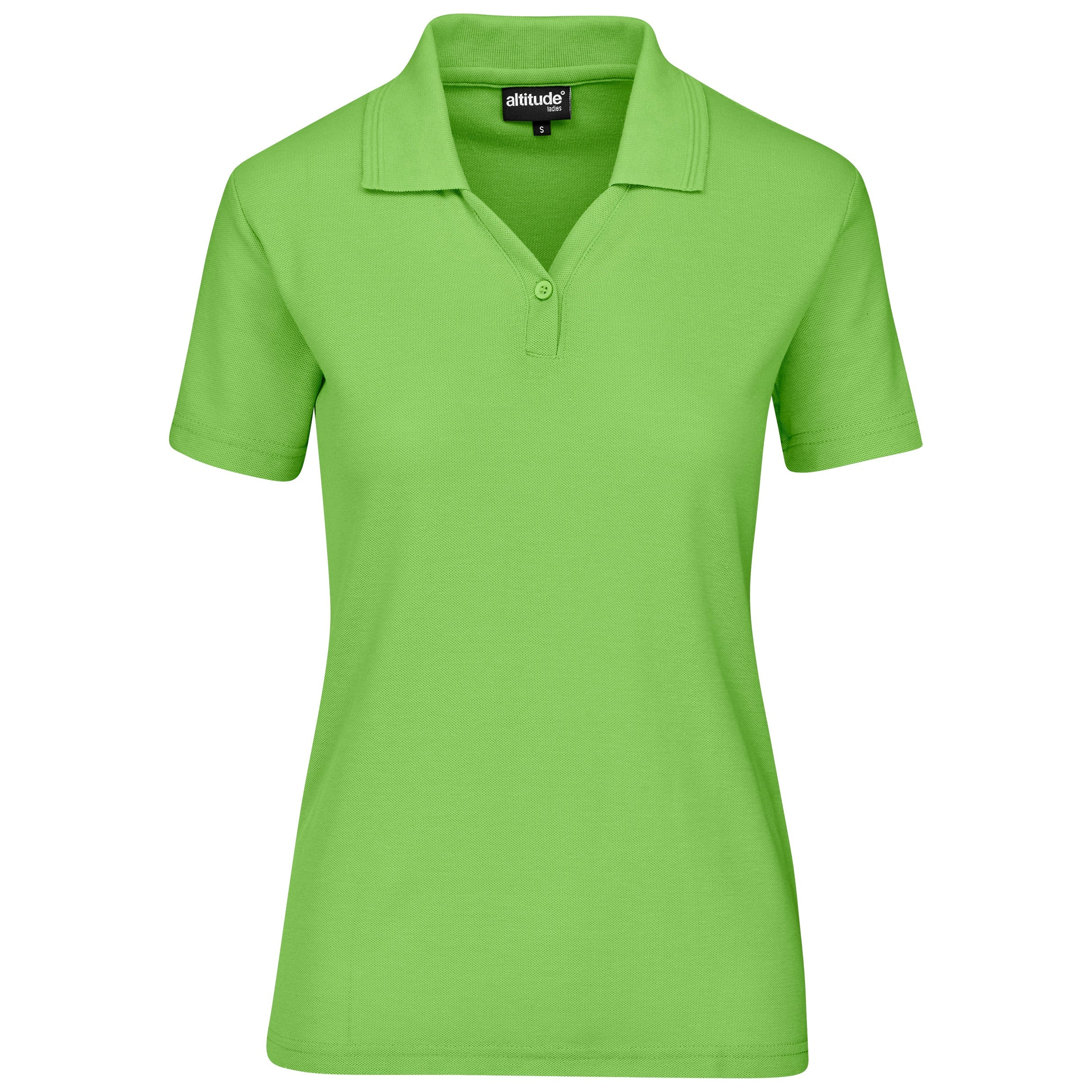 Ladies Basic Pique Golf Shirt L / Lime