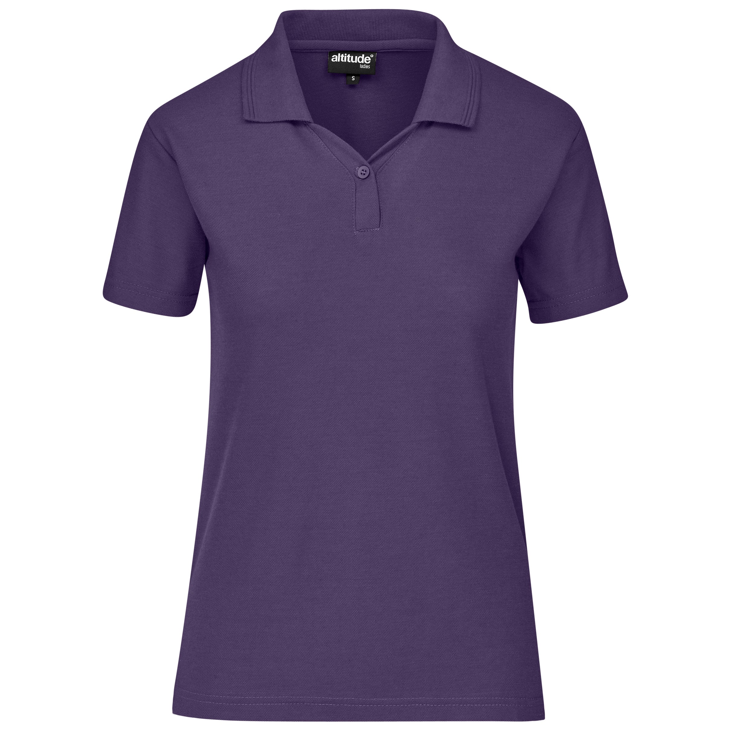 Ladies Basic Pique Golf Shirt L / Purple / P