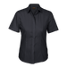Ladies Basic Poly Cotton Blouse Short Sleeve Black / SML / Regular - Shirts-Corporate