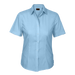 Ladies Basic Poly Cotton Blouse Short Sleeve Sky Blue / SML / Regular - Shirts-Corporate