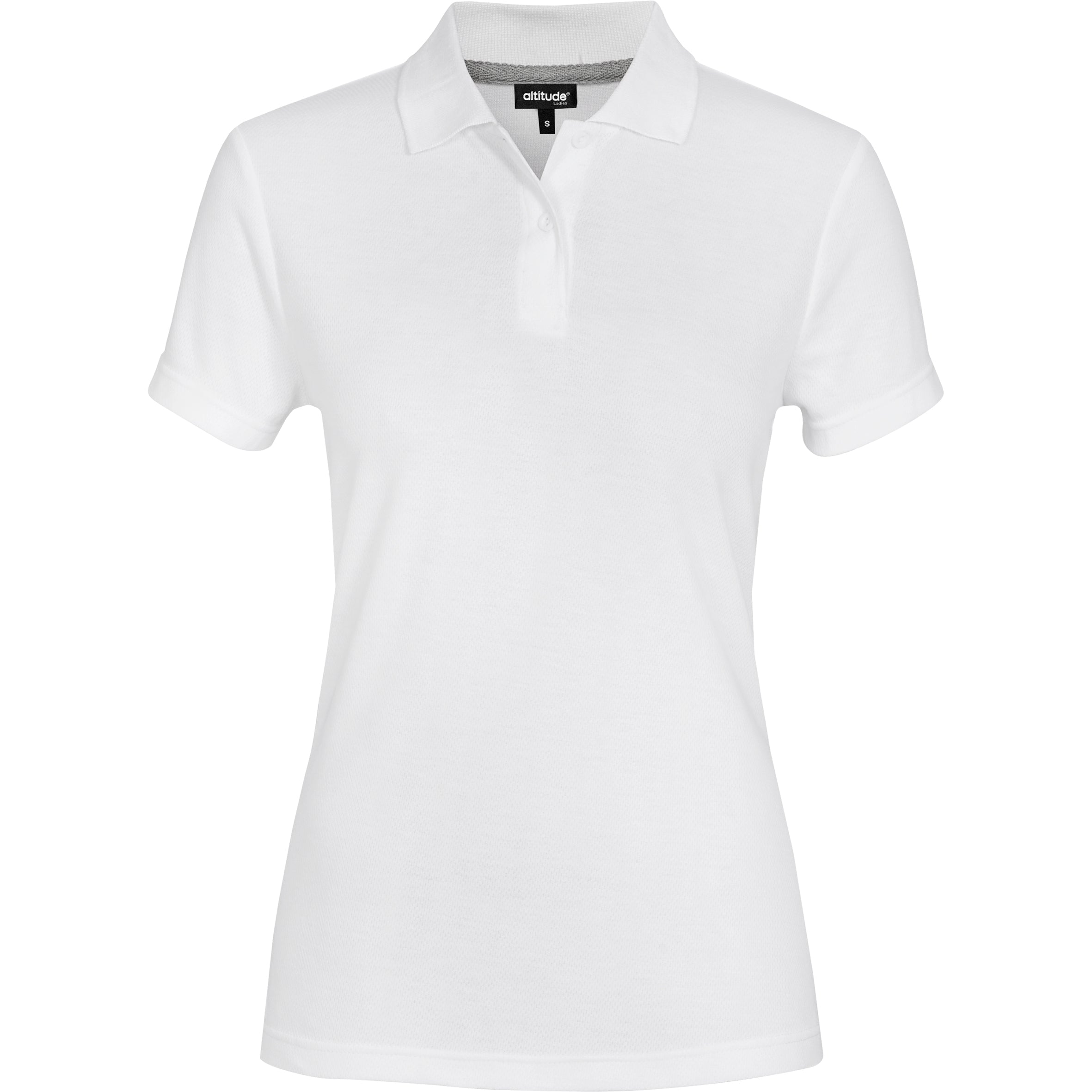 Ladies Bayside Golf Shirt - White Only-