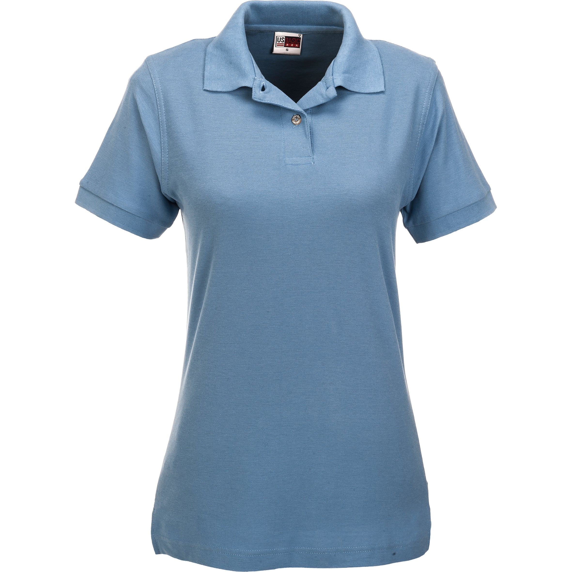 Ladies Boston Golf Shirt-L-Light Blue-LB