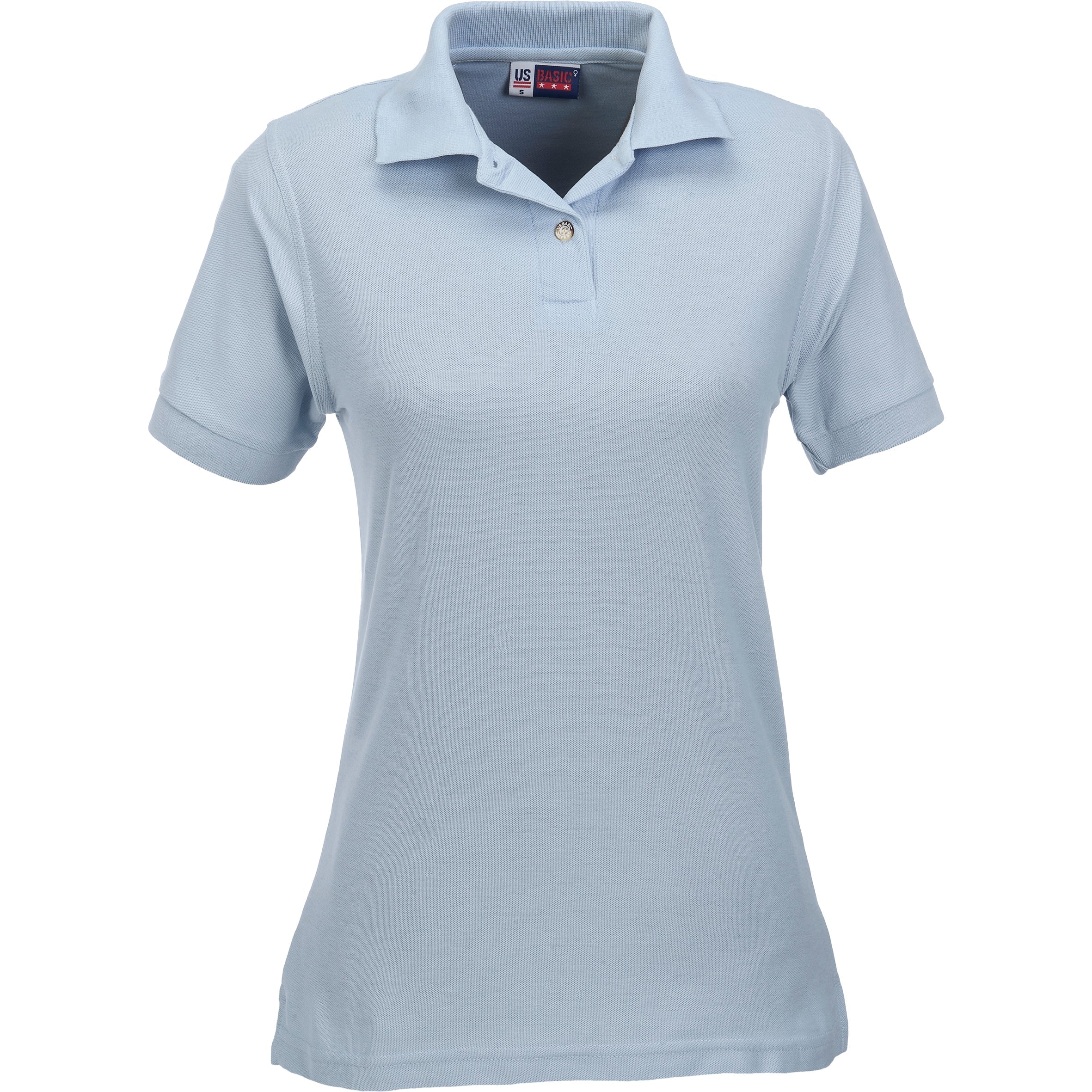 Ladies Boston Golf Shirt-L-Ocean Blue-OB