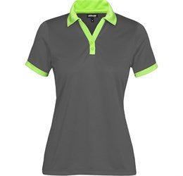 Ladies Bridgewater Golf Shirt - Royal Blue Only-2XL-Lime-L