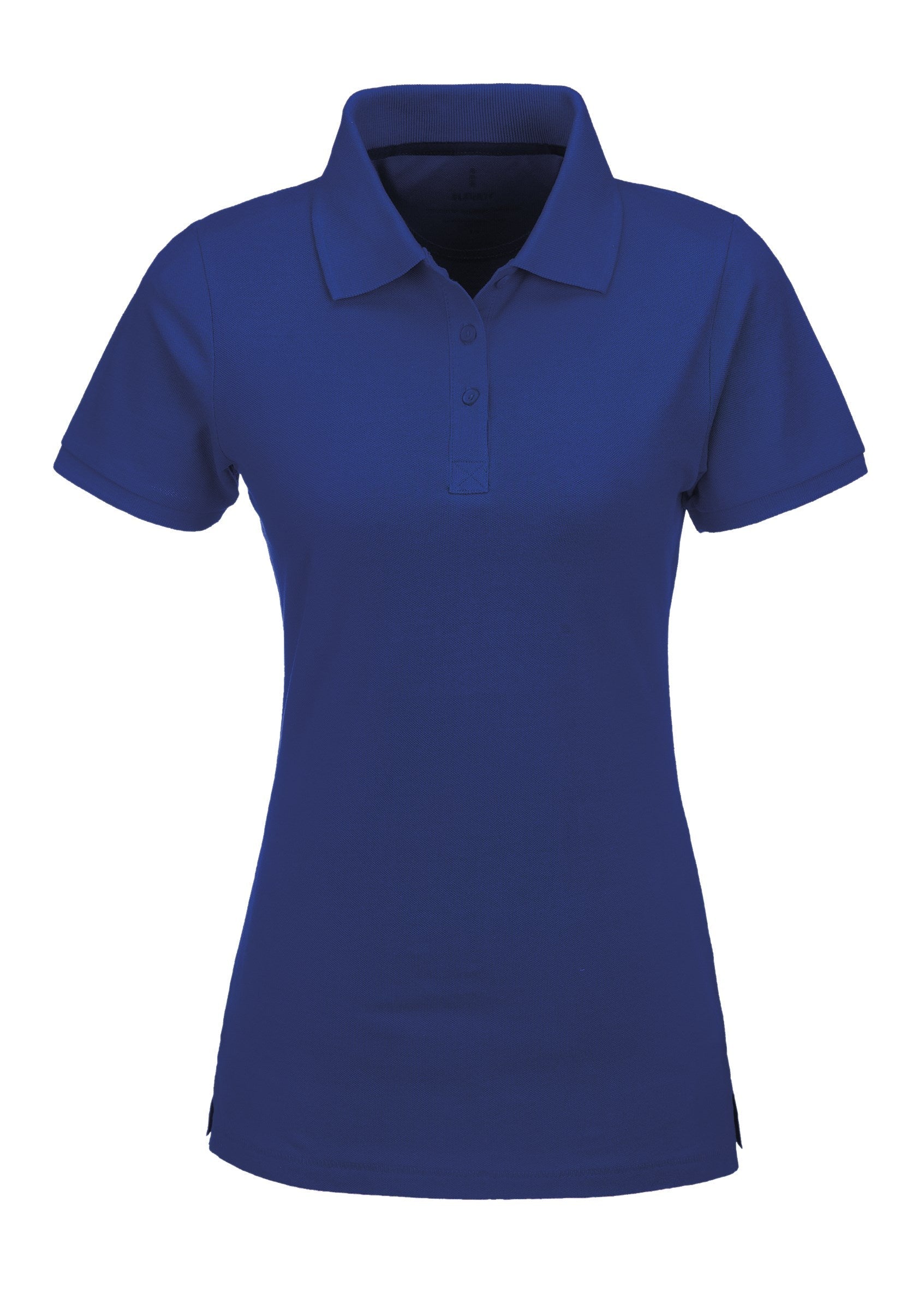 Ladies Calgary Golf Shirt - White Only-L-Blue-BU