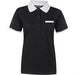 Ladies Caliber Golf Shirt-L-Black-BL