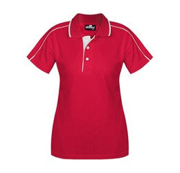 Ladies California Golf Shirt - Red Only-2XL-Red-R