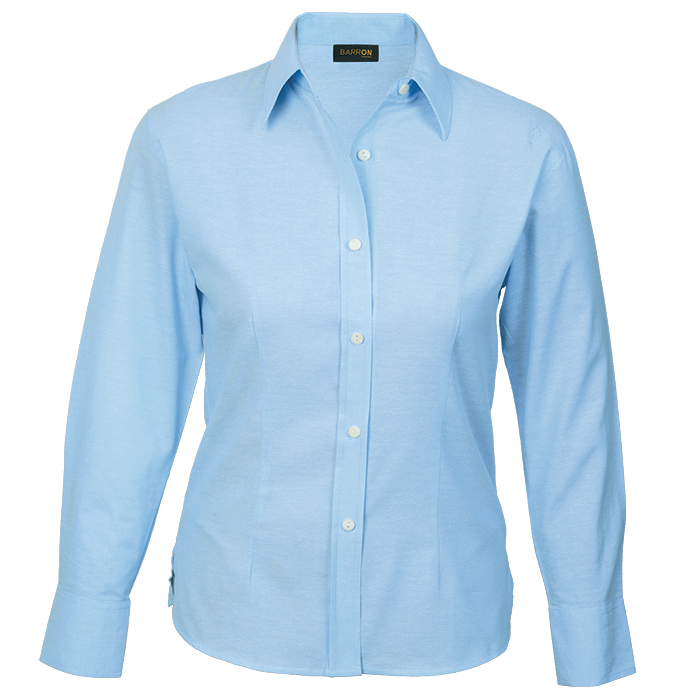 Ladies Chambray Blouse Long Sleeve Sky Blue / 2XL / Last Buy - Shirts-Corporate