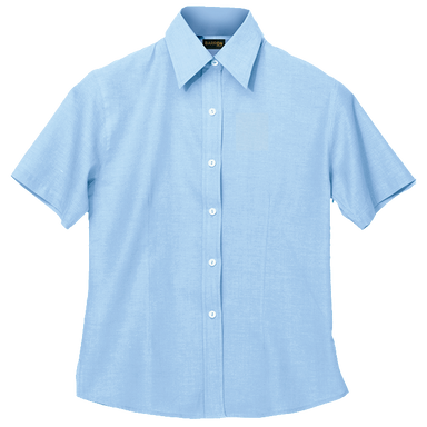 Ladies Chambray Blouse Short Sleeve - Shirts-Corporate