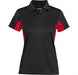 Ladies Championship Golf Shirt-2XL-Black With Red-BLR
