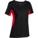 Ladies Championship T-Shirt - Black Only-2XL-Black With Red-BLR