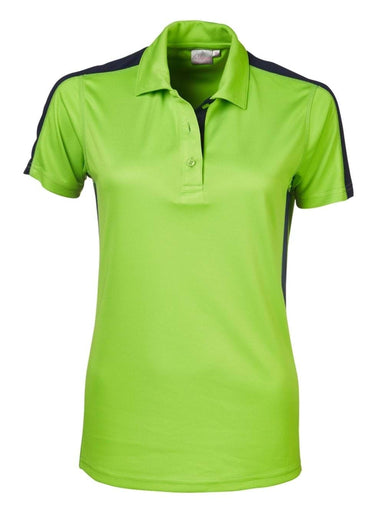 Ladies Chelsea Golfer - Lime/Navy Green / 5XL