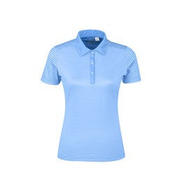 Ladies Compound Golf Shirt - Light Blue Only-