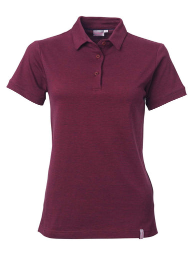 Ladies Cooper Golf Shirt - Burgandy Red / SS