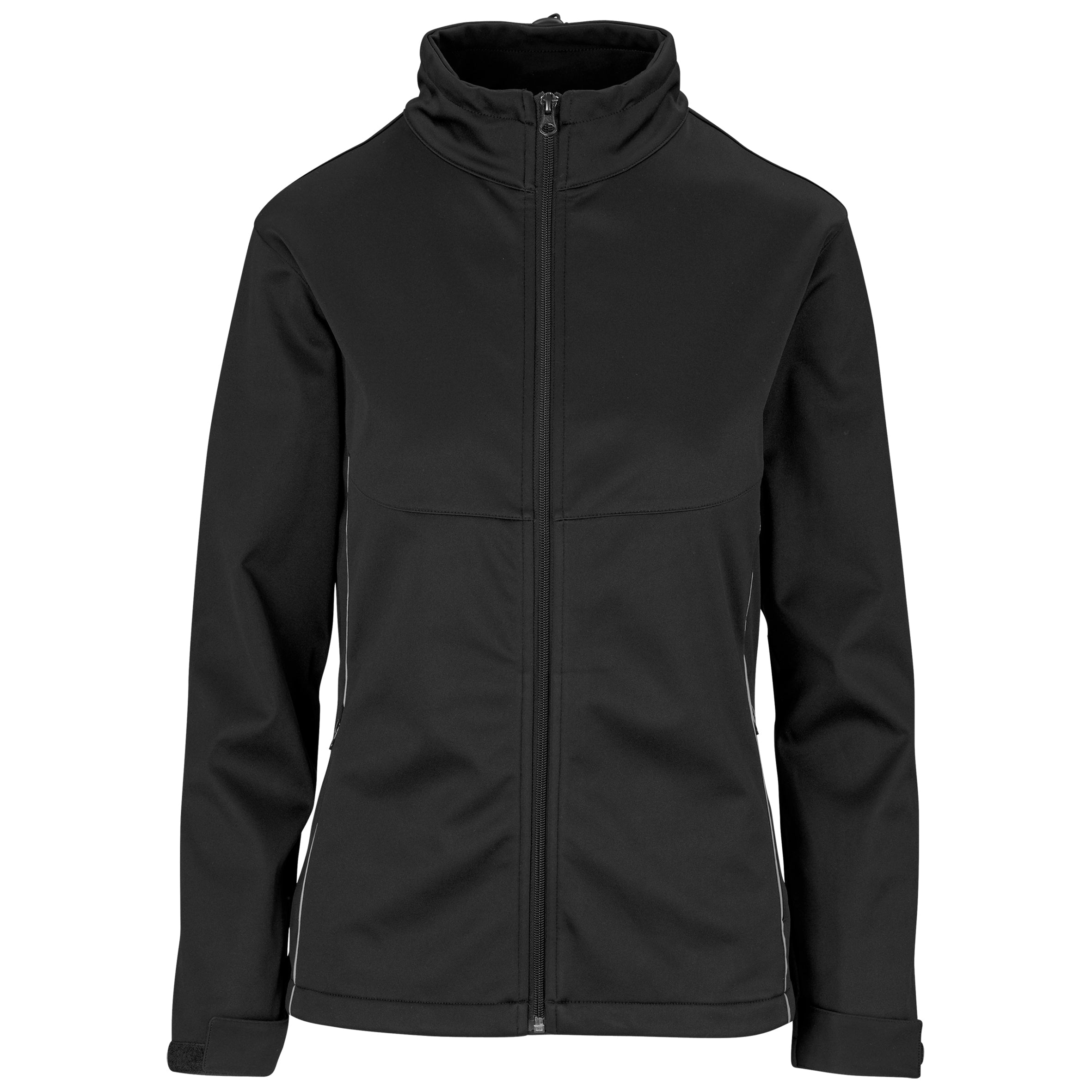 Ladies Cromwell Softshell Jacket - Red Only-2XL-Black-BL