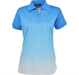 Ladies Dakota Golf Shirt-L-Aqua-AQ