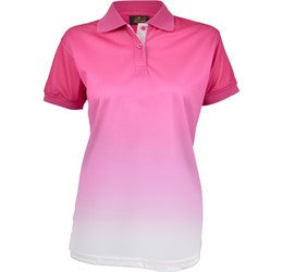 Ladies Dakota Golf Shirt-L-Pink-PI