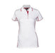 Ladies Denver Golf Shirt - Yellow Only-L-White With Red-WR