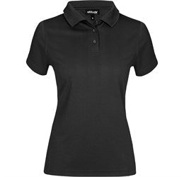 Ladies Distinct Golf Shirt-2XL-Black-BL