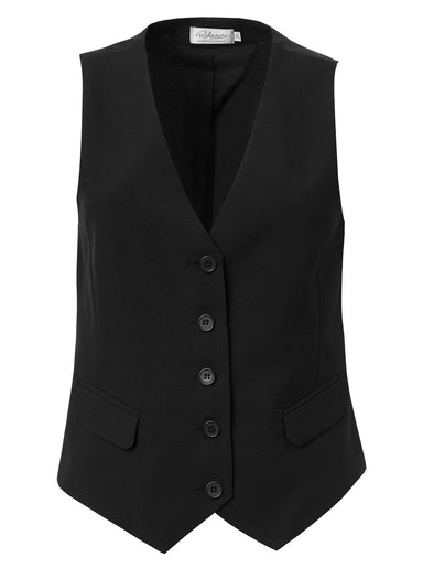 Ladies Dominique Waistcoats- Fabric 869 Black / 30