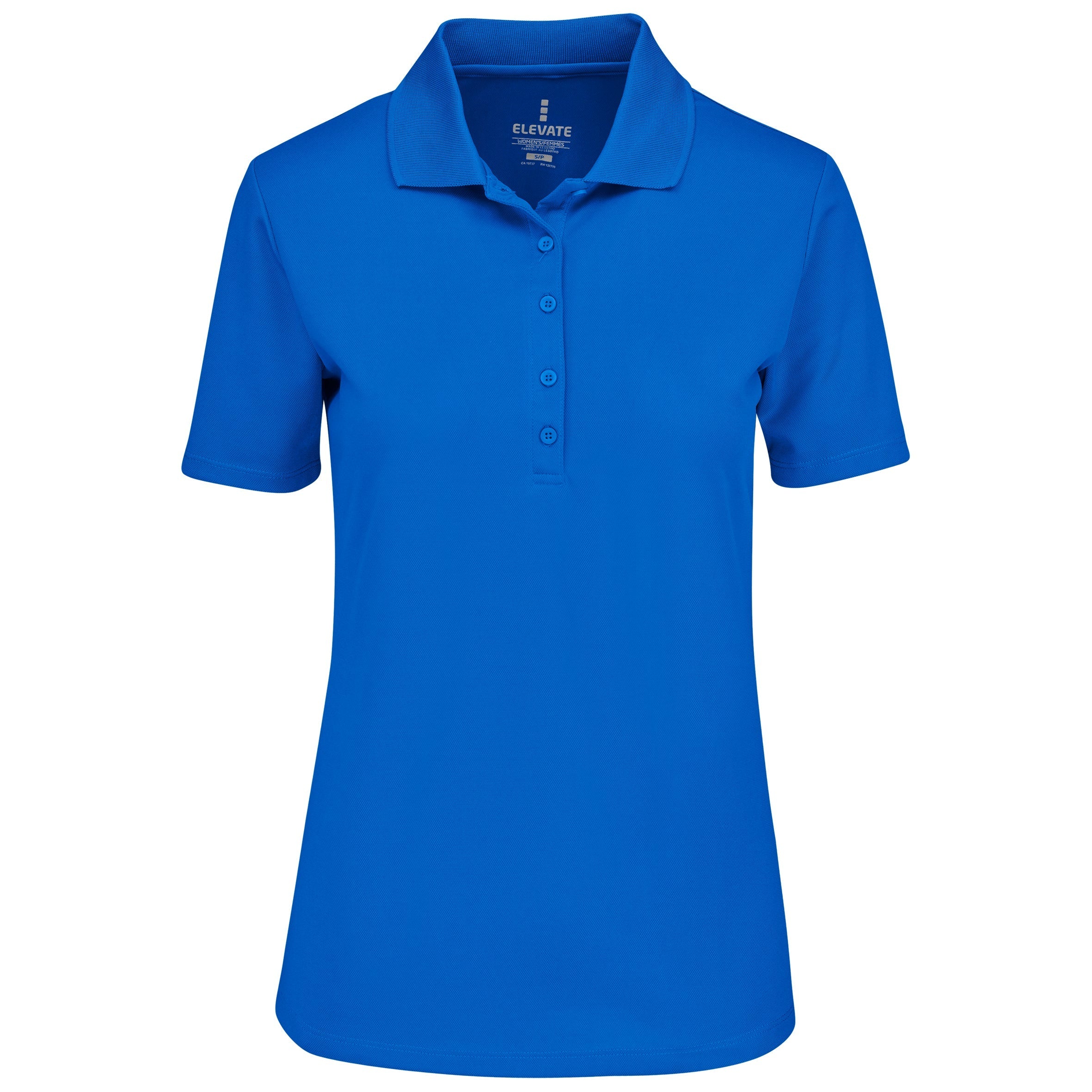 Ladies Edge Golf Shirt-L-Blue-BU