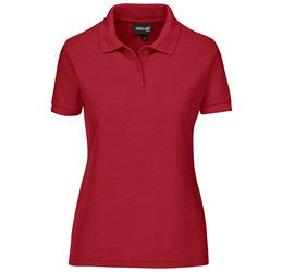 Ladies Everyday Golf Shirt-L-Red-R