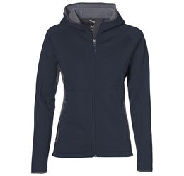 Ladies Ferno Bonded Knit Jacket - Blue Only-