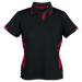 Ladies Focus Golfer Black/Red / SML / Last Buy - Golf Shirts