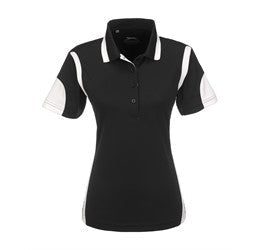 Ladies Genesis Golf Shirt - Yellow Only-L-Black-BL