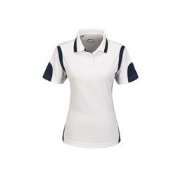 Ladies Genesis Golf Shirt - Yellow Only-L-White-W