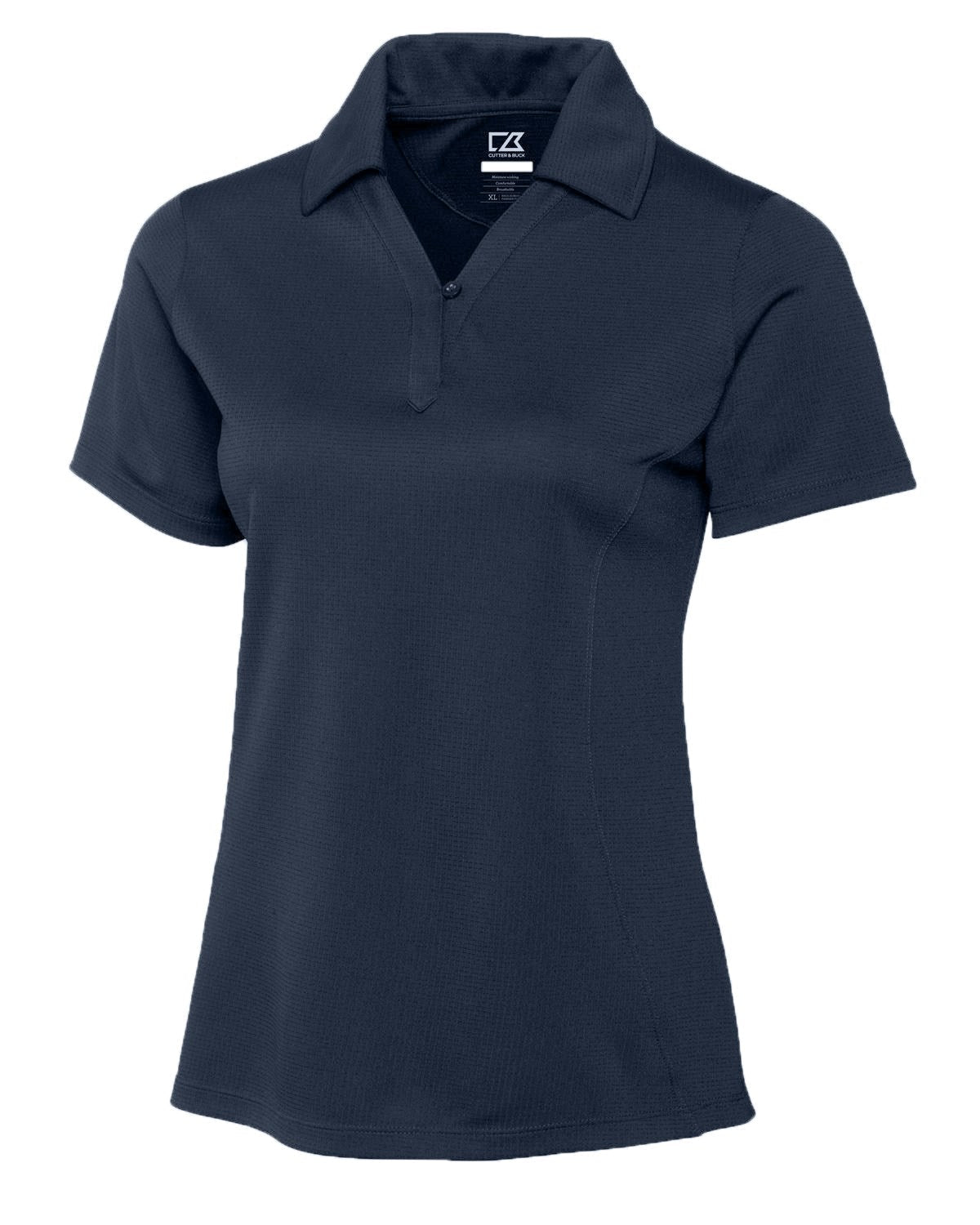 Ladies Genre Golf Shirt - Black Only-L-Navy-N