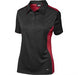 Ladies Glendower Golf Shirt-L-Black With Red-BLR