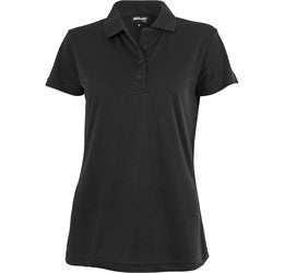 Ladies Pro Golf Shirt-L-Black-BL
