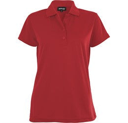 Ladies Pro Golf Shirt-L-Red-R