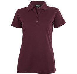 Ladies Pro Golf Shirt-L-Dark Red-DR