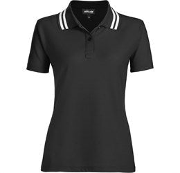 Ladies Griffon Golf Shirt - Royal Blue Only-L-Black-BL