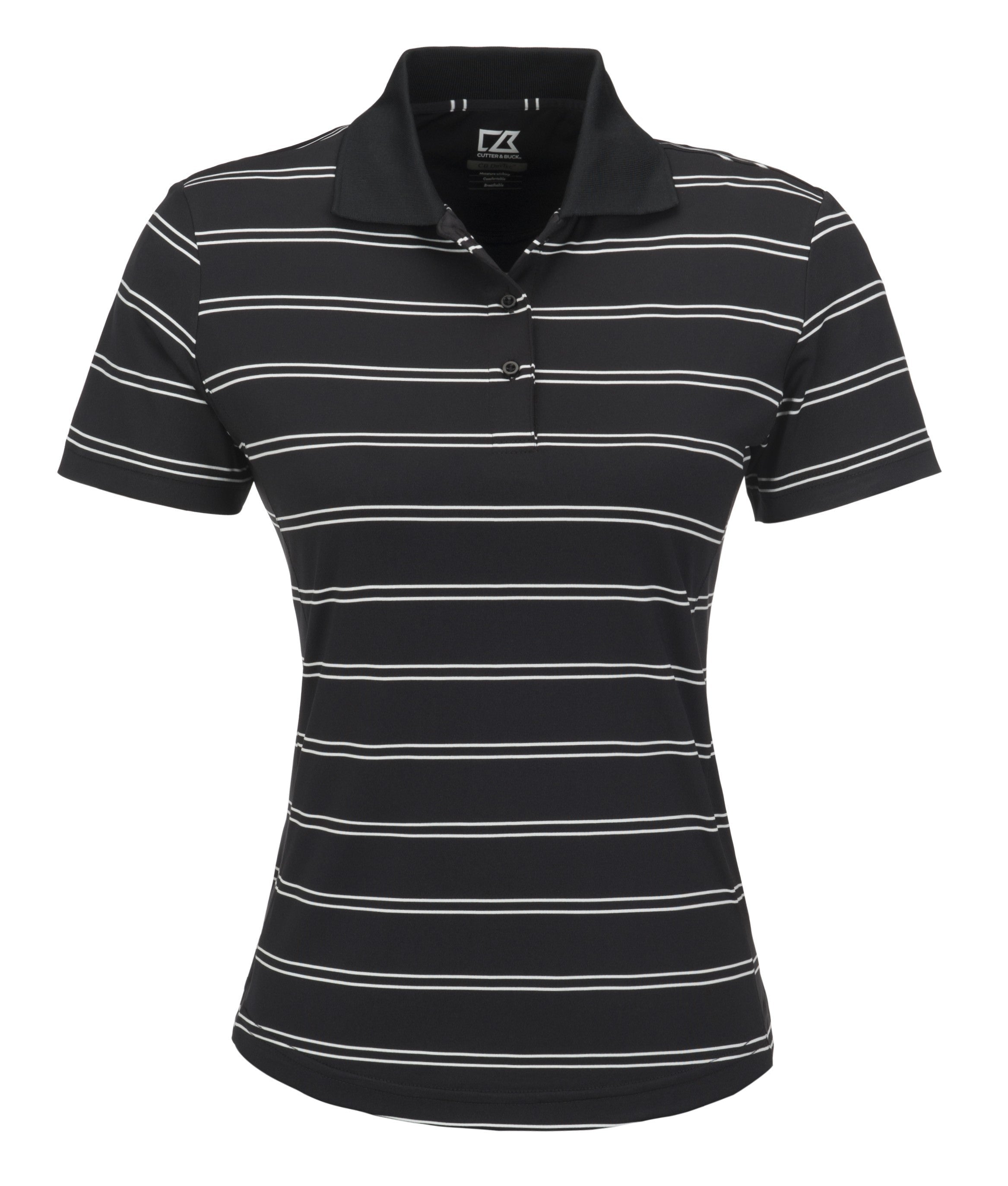 Ladies Hawthorne Golf Shirt - Black Only-L-Black-BL