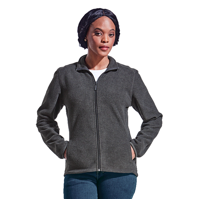 Ladies Hybrid Fleece Jacket - Tops
