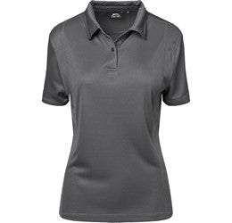 Ladies Hydro Golf Shirt-M-Grey-GY