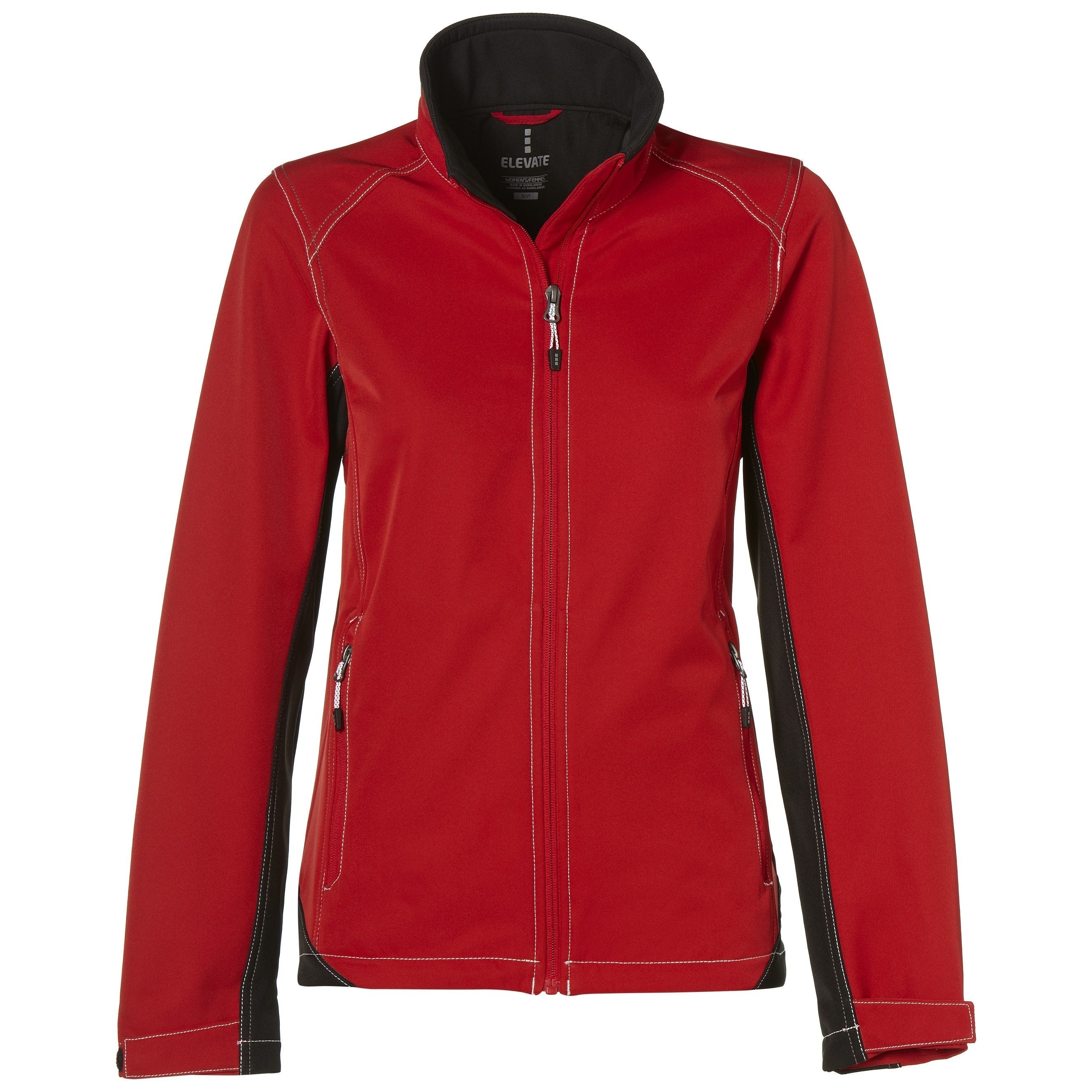 Ladies Iberico Softshell Jacket - Black Only-2XL-Red-R