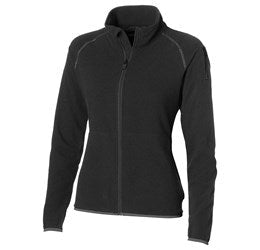 Ladies Ignition Micro Fleece Jacket - Red Only-L-Black-BL