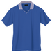 Ladies Jacquard Collar Golf Shirt Royal / XS / Last Buy - Shirts