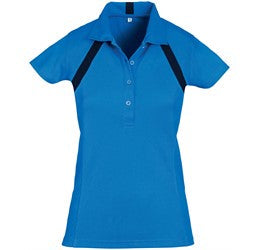 Ladies Jebel Golf Shirt - Red Only-L-Blue-BU
