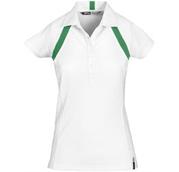 Ladies Jebel Golf Shirt - Red Only-L-Green-G