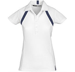 Ladies Jebel Golf Shirt - Red Only-L-Navy-N