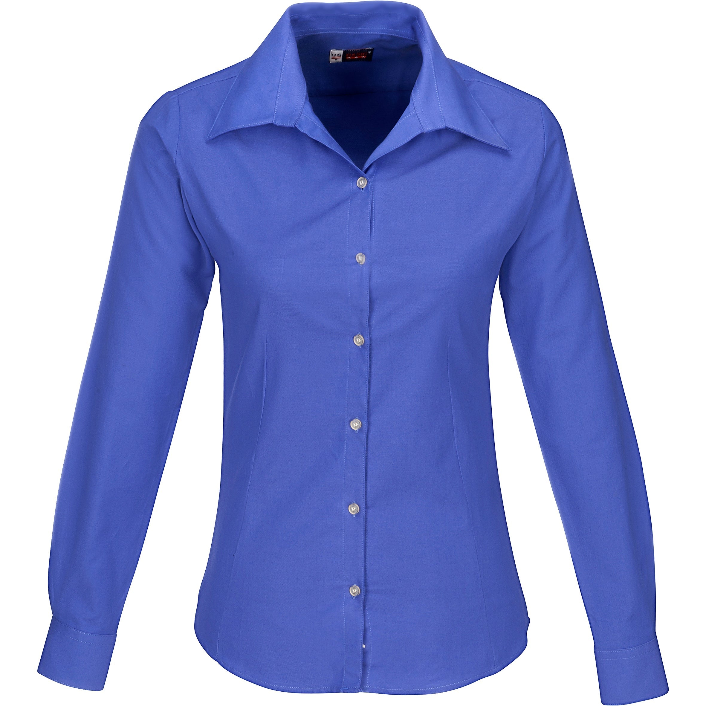 Ladies Long Sleeve Aspen Shirt-L-New Blue-NB